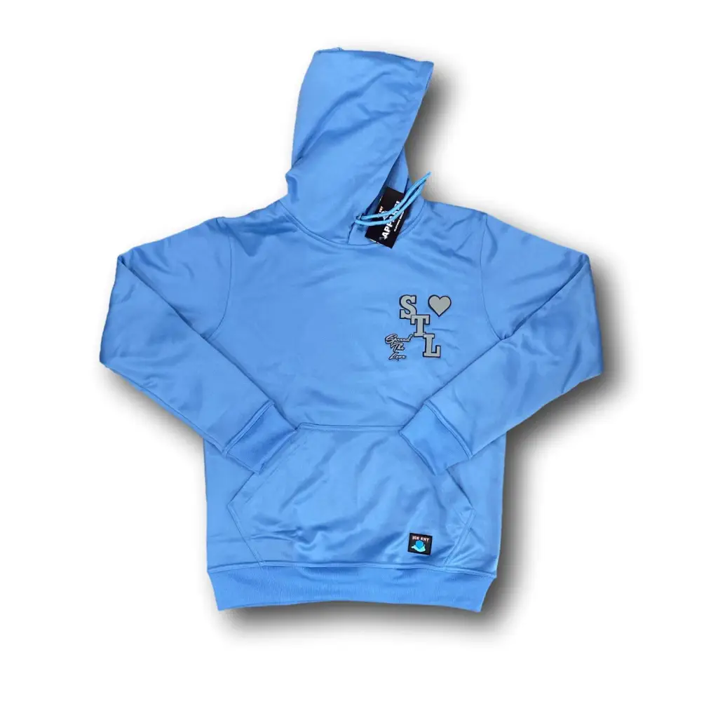3D Varsity Logo Hoodie - Carolina Blue / Small