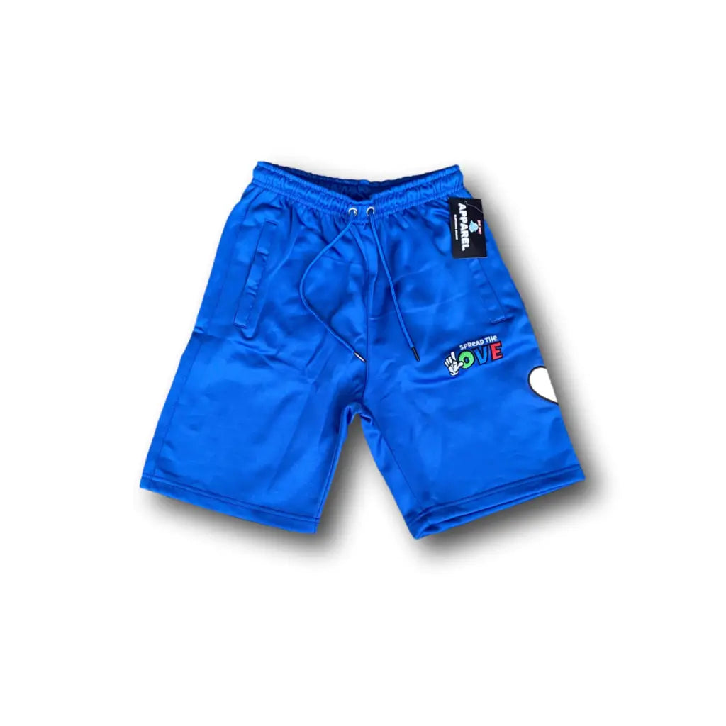 Kids 3M Heart Shorts (4 Colors) - Royal / 4