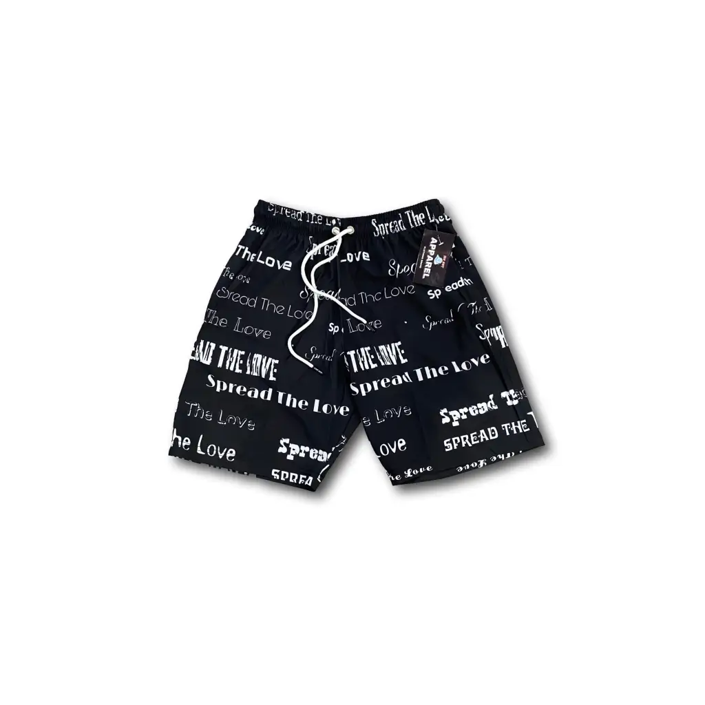 Men’s All Over Print Shorts (2 Colors) - Black/White /