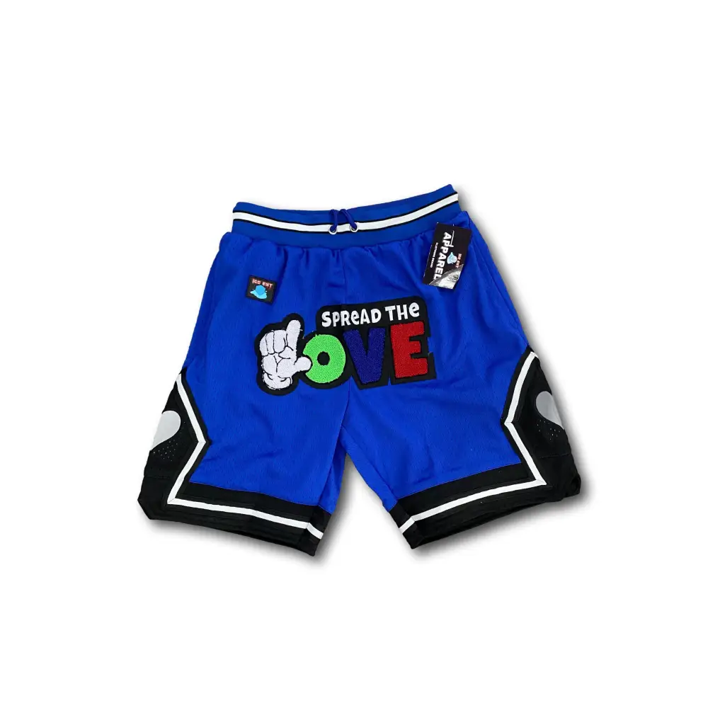 Men’s Chenille Street Logo 3M Basketball Shorts -