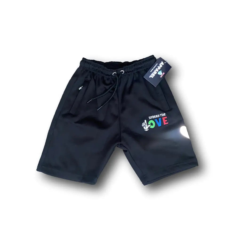 Men’s Street Logo 3M Heart Shorts (6 colors) - Black / Small