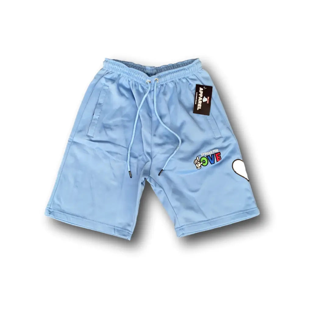 Men’s Street Logo 3M Heart Shorts (6 colors) - Carolina /