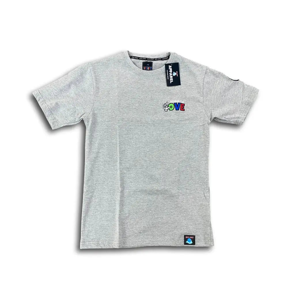 Men’s Street Logo 3M Heart Tee (4 Colors) - Heather Grey /