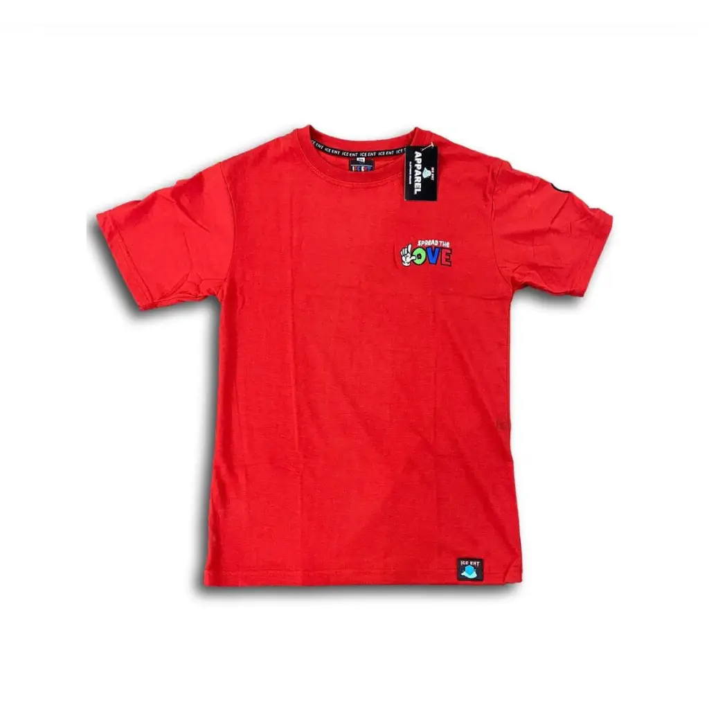 Men’s Street Logo 3M Heart Tee (4 Colors) - Red / Small