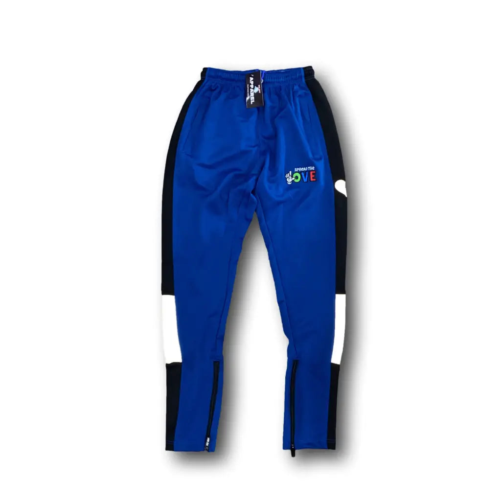 Men’s Street Logo Track Pants (4 Colors) - Royal/Black /