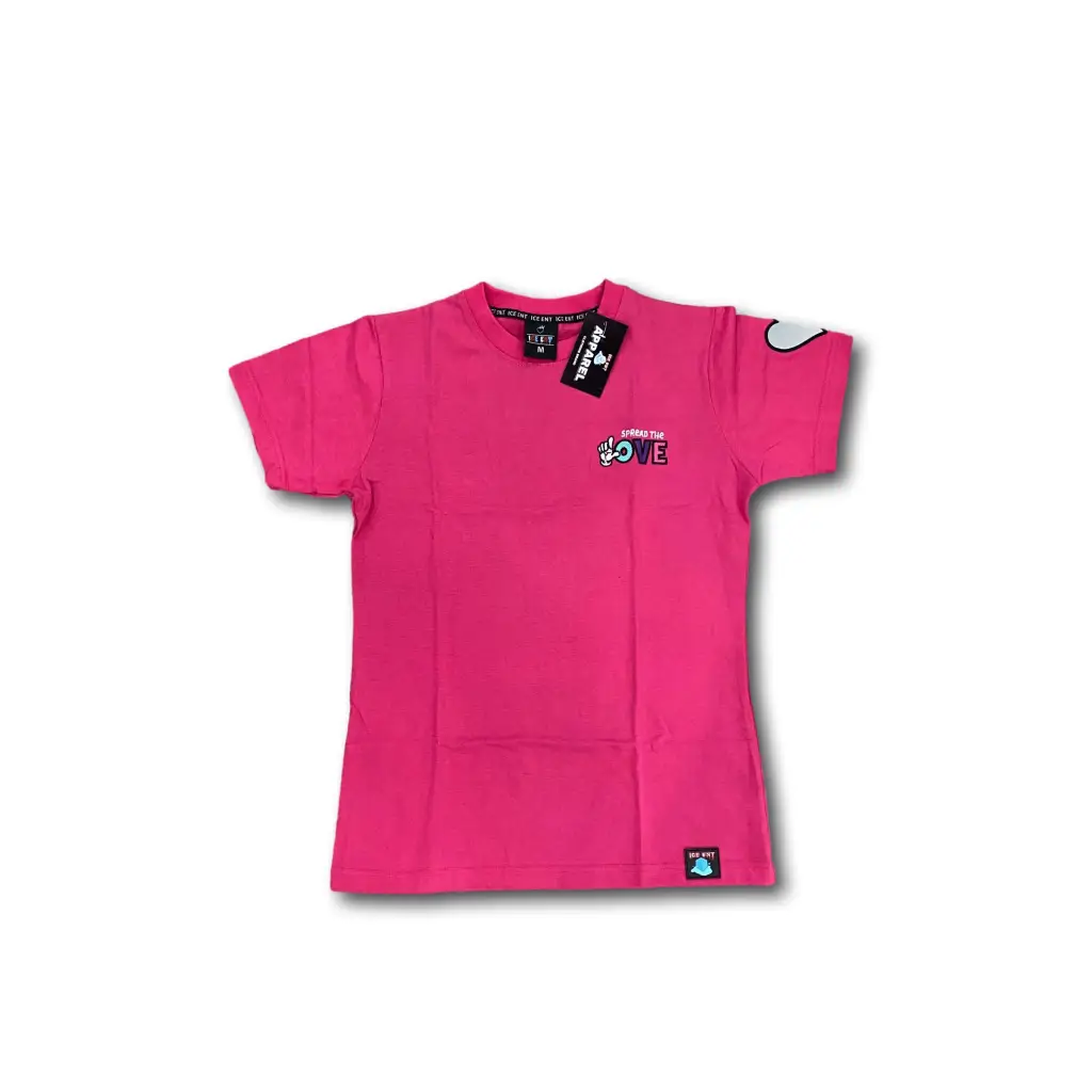 Women’s Street Logo 3M Heart Tee (8 Colors) - Rose Pink /