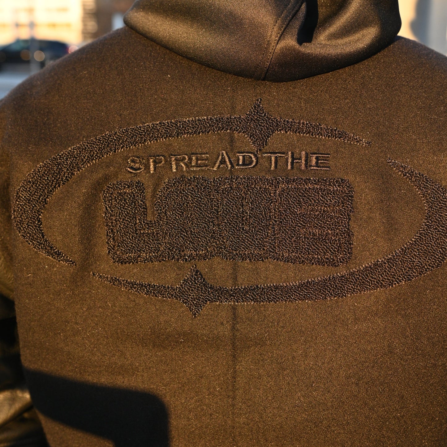 Triple Black Chenille Varsity Jacket