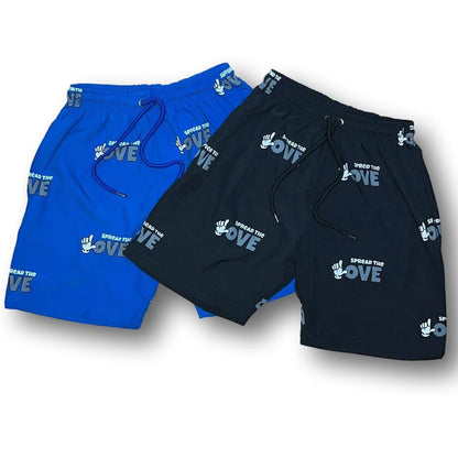 Men's All Over Print Street Logo Shorts