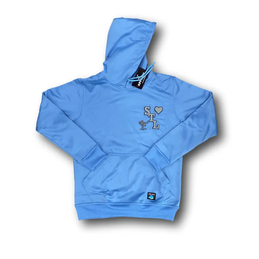 3D Varsity Logo Hoodie - Carolina Blue / Small