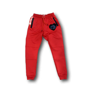 Chenille Rose Sweatpants (4 Colors) - Red/Black Heart/Grey