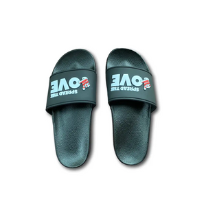 DC Love Slides W/3D Logo - Black / 7