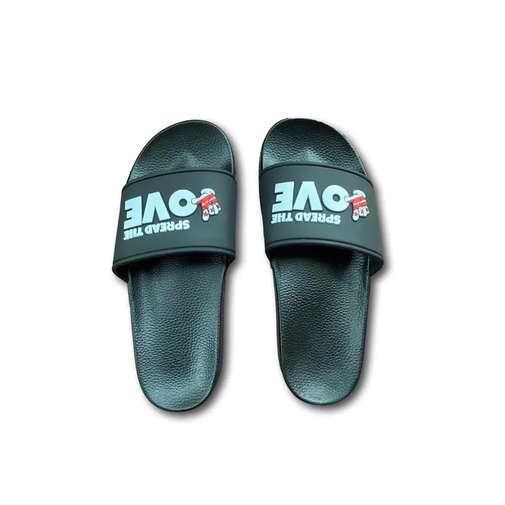 DC Love Slides W/3D Logo - Black / 7
