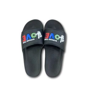 Embossed Street Logo Slides (2 Colors) - Black / 6