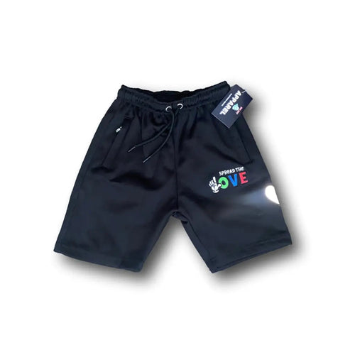 Kids 3M Heart Shorts (4 Colors) - Black / 4
