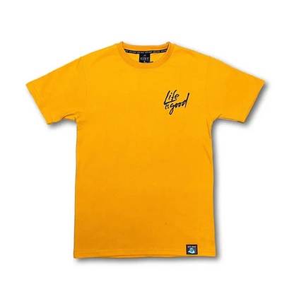 Life Is Good Tee - Gold / Small