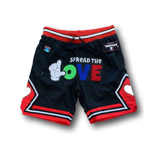 Men’s Chenille Street Logo 3M Basketball Shorts -