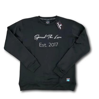 Men’s Cursive Logo Sweatshirt (4 Colors) - Black/White /