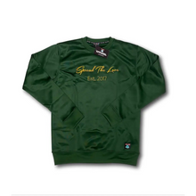 Load image into Gallery viewer, Men’s Cursive Logo Sweatshirt (4 Colors) - Green/Gold /