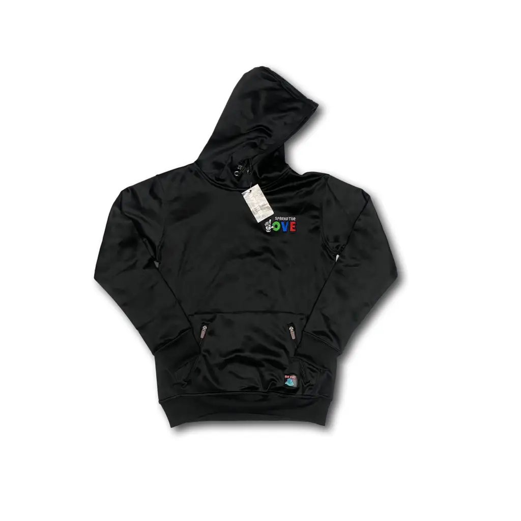 Men’s Street Logo Zipper Pocket Hoodie (5 Colors) - Black /