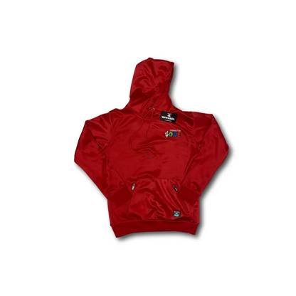Men’s Street Logo Zipper Pocket Hoodie (5 Colors) - Red /