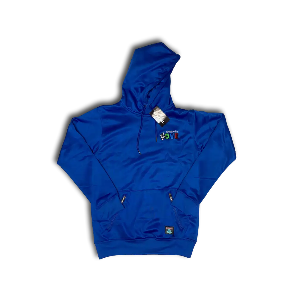 Men’s Street Logo Zipper Pocket Hoodie (5 Colors) - Royal /