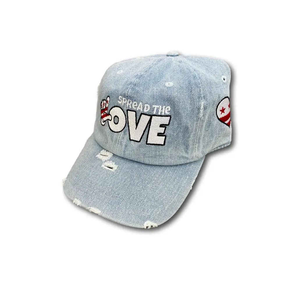 Spread The Love DC Caps (3 colors) - Light Blue Denim