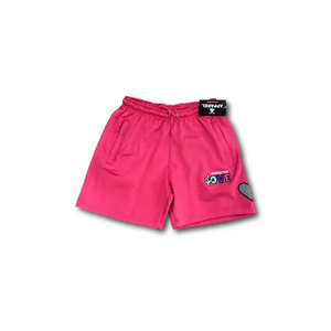 Women’s Street Logo Drawstring Shorts (5 Colors) - Rose Pink